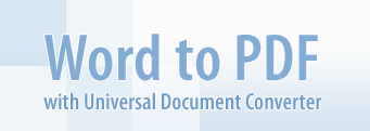 Convert Word to PDF