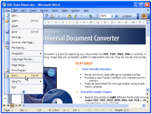 converting ms word mac to pdf